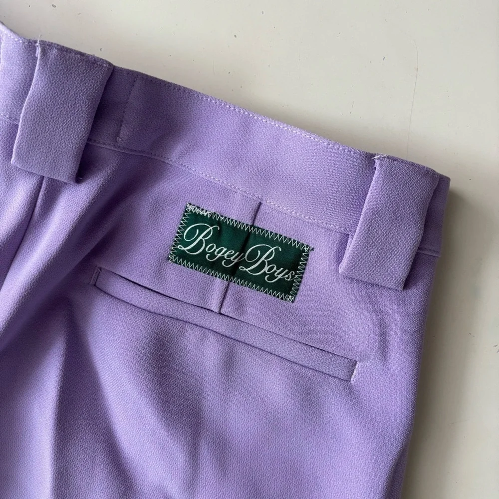 Bogey Boys Men’s The Best Pant Purple Size 30 NWOT Straight Leg Pleated